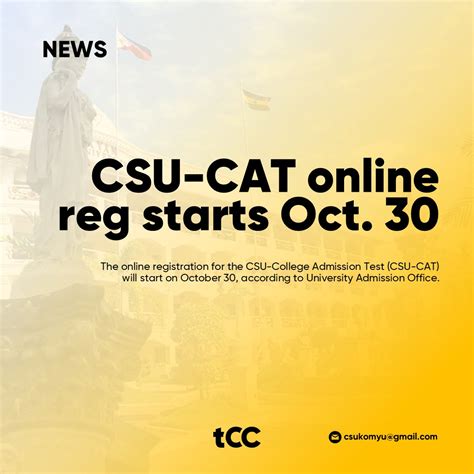 CSU CAT REGISTRATION To .